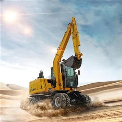 Rubber Tire Mini Excavator