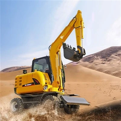 Small Wheeled Excavator